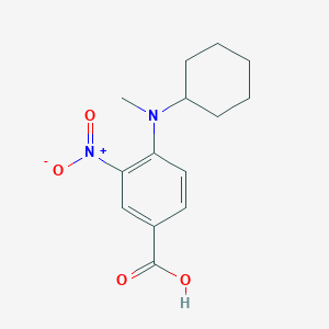 molecular formula C14H18N2O4 B1324618 4-[Cyclohexyl(methyl)amino]-3-nitrobenzoic acid CAS No. 309943-04-2