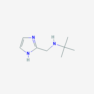 molecular formula C8H15N3 B13246201 tert-butyl(1H-imidazol-2-ylmethyl)amine 