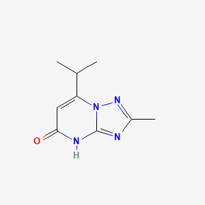 molecular formula C9H12N4O B13246206 2-methyl-7-(propan-2-yl)-4H,5H-[1,2,4]triazolo[1,5-a]pyrimidin-5-one 