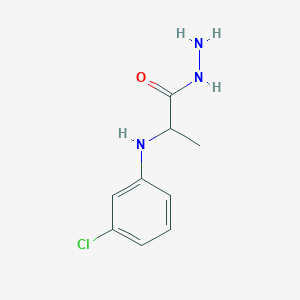 molecular formula C9H12ClN3O B1324622 2-[(3-氯苯基)氨基]丙酰肼 CAS No. 1397005-54-7