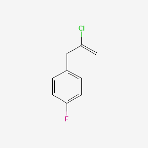 molecular formula C9H8ClF B1324626 2-Chloro-3-(4-fluorophenyl)-1-propene CAS No. 731773-08-3