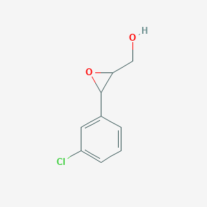 molecular formula C9H9ClO2 B13246261 [3-(3-Chlorophenyl)oxiran-2-yl]methanol CAS No. 125617-30-3