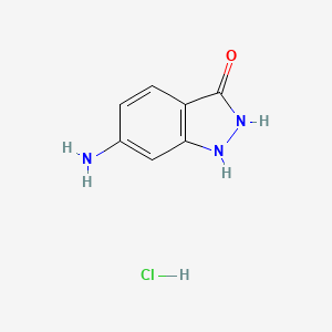 molecular formula C7H8ClN3O B1324628 6-Amino-1H-Indazol-3(2H)-one Hydrochloride CAS No. 55207-49-3