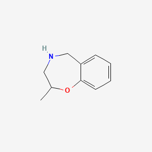 molecular formula C10H13NO B13246291 2-Methyl-2,3,4,5-tetrahydro-1,4-benzoxazepine 