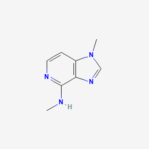 molecular formula C8H10N4 B13246306 N,1-Dimethyl-1H-imidazo[4,5-c]pyridin-4-amine 