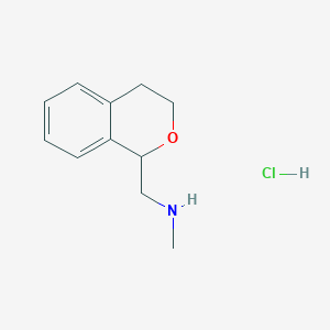 molecular formula C11H16ClNO B1324631 Isochroman-1-ylmethyl-methyl-amine hydrochloride CAS No. 31231-58-0