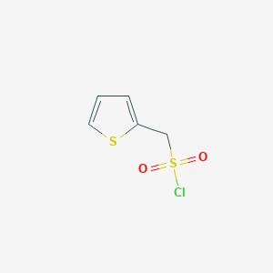 molecular formula C5H5ClO2S2 B13246310 Thiophen-2-ylmethanesulfonyl chloride 
