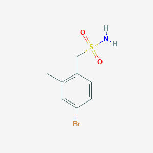molecular formula C8H10BrNO2S B13246334 (4-Bromo-2-methylphenyl)methanesulfonamide 