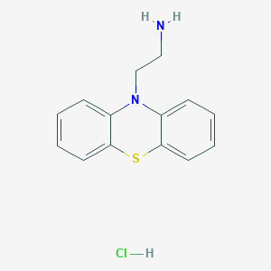 molecular formula C14H15ClN2S B1324634 2-(10H-phenothiazin-10-yl)ethan-1-amine hydrochloride CAS No. 50971-79-4