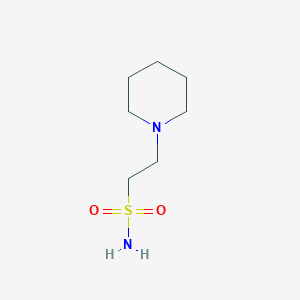 molecular formula C7H16N2O2S B13246354 2-(Piperidin-1-yl)ethane-1-sulfonamide 