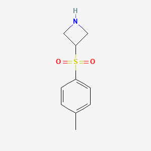 molecular formula C10H13NO2S B13246447 3-(4-Methylbenzenesulfonyl)azetidine 