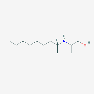 molecular formula C12H27NO B13246513 2-[(Nonan-2-yl)amino]propan-1-ol 