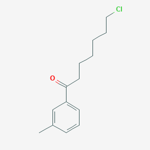 B1324653 7-Chloro-1-(3-methylphenyl)-1-oxoheptane CAS No. 898785-29-0