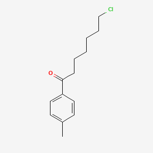 molecular formula C14H19ClO B1324655 7-Chloro-1-(4-methylphenyl)-1-oxoheptane CAS No. 898785-35-8