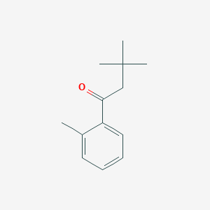 molecular formula C13H18O B1324658 2',3,3-Trimethylbutyrophenone CAS No. 898785-47-2
