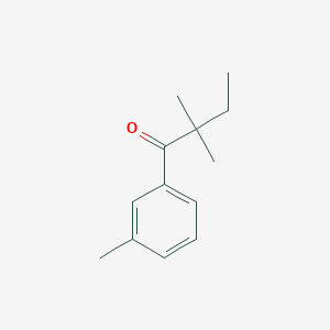 molecular formula C13H18O B1324663 3',2,2-三甲基丁基苯酮 CAS No. 898765-02-1