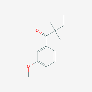 molecular formula C13H18O2 B1324666 2,2-Dimethyl-3'-methoxybutyrophenone CAS No. 898765-06-5