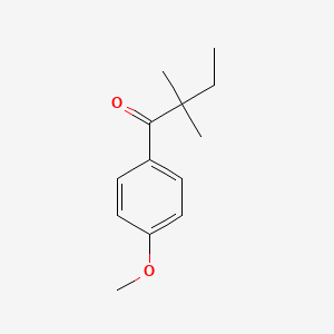 molecular formula C13H18O2 B1324667 2,2-Dimethyl-4'-methoxybutyrophenone CAS No. 898765-08-7