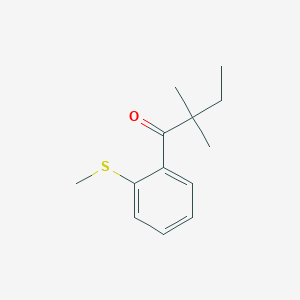 2,2-Dimethyl-2'-thiomethylbutyrophenone