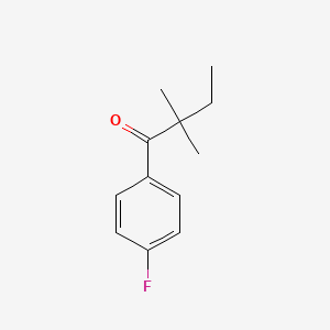 molecular formula C12H15FO B1324674 2,2-Dimethyl-4'-fluorobutyrophenone CAS No. 898765-49-6
