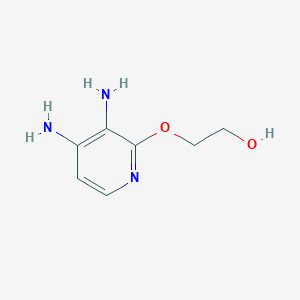 molecular formula C7H11N3O2 B13246747 2-[(3,4-Diaminopyridin-2-yl)oxy]ethan-1-ol 