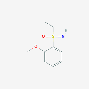 molecular formula C9H13NO2S B13246776 Ethyl(imino)(2-methoxyphenyl)-lambda6-sulfanone 