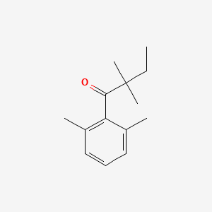 molecular formula C14H20O B1324678 2',2,2,6'-Tetramethylbutyrophenone CAS No. 898765-61-2