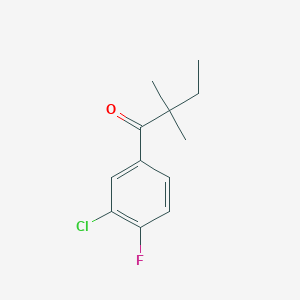 3'-Chloro-2,2-dimethyl-4'-fluorobutyrophenone
