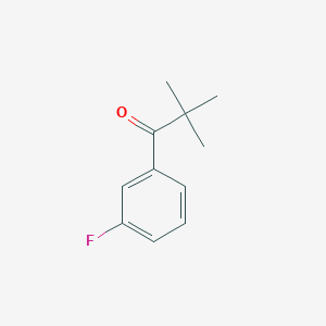 molecular formula C11H13FO B1324700 1-(3-Fluorophenyl)-2,2-dimethylpropan-1-one CAS No. 62681-85-0