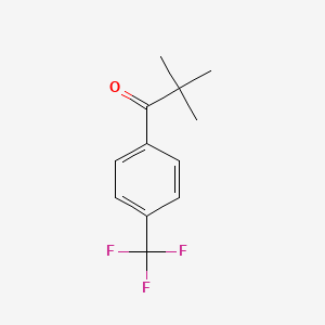molecular formula C12H13F3O B1324706 2,2-Dimethyl-4'-trifluoromethylpropiophenone CAS No. 586346-65-8