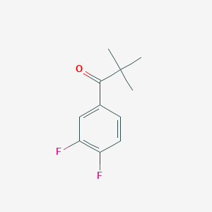 molecular formula C11H12F2O B1324714 3',4'-二氟-2,2-二甲基丙基苯酮 CAS No. 898789-74-7