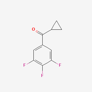 molecular formula C10H7F3O B1324717 Cyclopropyl 3,4,5-trifluorophenyl ketone CAS No. 898790-36-8