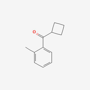 molecular formula C12H14O B1324718 Cyclobutyl 2-methylphenyl ketone CAS No. 898790-38-0