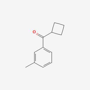 molecular formula C12H14O B1324719 Cyclobutyl 3-methylphenyl ketone CAS No. 898790-40-4