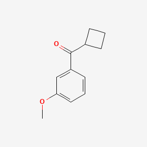 molecular formula C12H14O2 B1324721 Cyclobutyl 3-methoxyphenyl ketone CAS No. 898790-44-8