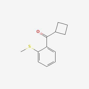 Cyclobutyl 2-thiomethylphenyl ketone