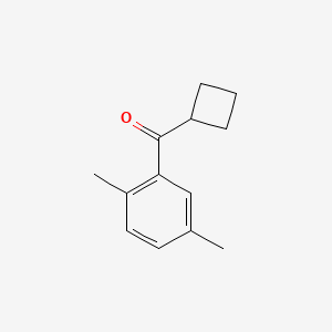 molecular formula C13H16O B1324731 Cyclobutyl 2,5-dimethylphenyl ketone CAS No. 898790-70-0