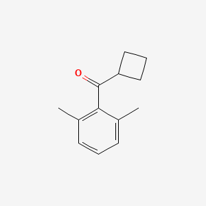 B1324732 Cyclobutyl 2,6-dimethylphenyl ketone CAS No. 898790-73-3