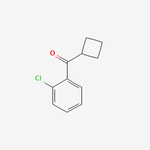 molecular formula C11H11ClO B1324738 2-氯苯基环丁基酮 CAS No. 898790-91-5