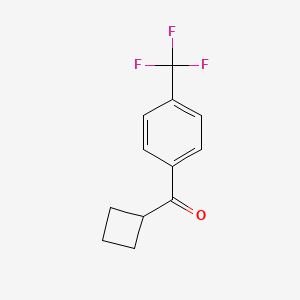 molecular formula C12H11F3O B1324742 Cyclobutyl 4-trifluoromethylphenyl ketone CAS No. 53342-40-8