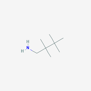 molecular formula C8H19N B13247450 2,2,3,3-Tetramethylbutan-1-amine 