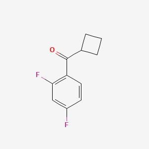 molecular formula C11H10F2O B1324747 Cyclobutyl 2,4-difluorophenyl ketone CAS No. 898791-26-9