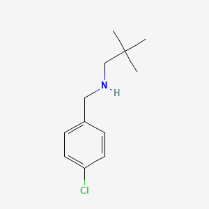 molecular formula C12H18ClN B13247493 [(4-Chlorophenyl)methyl](2,2-dimethylpropyl)amine 