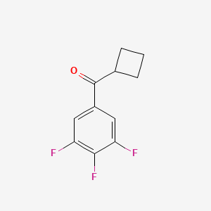 molecular formula C11H9F3O B1324750 Cyclobutyl 3,4,5-trifluorophenyl ketone CAS No. 898791-32-7