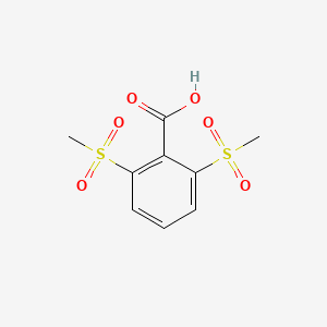 molecular formula C9H10O6S2 B13247568 2,6-Dimethanesulfonylbenzoic acid 