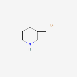 molecular formula C9H16BrN B13247576 7-Bromo-8,8-dimethyl-2-azabicyclo[4.2.0]octane 