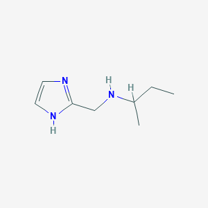molecular formula C8H15N3 B13247583 (butan-2-yl)(1H-imidazol-2-ylmethyl)amine 