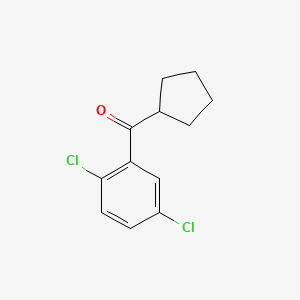 molecular formula C12H12Cl2O B1324765 环戊基2,5-二氯苯甲酮 CAS No. 898791-84-9