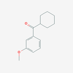 B1324771 Cyclohexyl 3-methoxyphenyl ketone CAS No. 898792-05-7