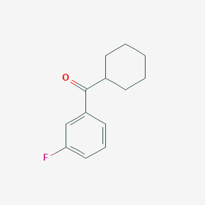 molecular formula C13H15FO B1324776 Cyclohexyl 3-fluorophenyl ketone CAS No. 898769-09-0